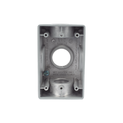 [RR-2746] Caja Condulet FS de 1" (25.4 mm ) con tres bocas una arriba y una atrás a prueba de intemperie.