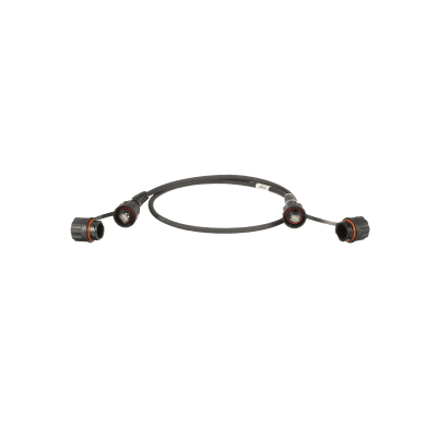 Patch Cord Cat6A IndustrialNet, Blindado S/FTP, Con Plug Industrial y Tapa en Cada Extremo, 5 Metros