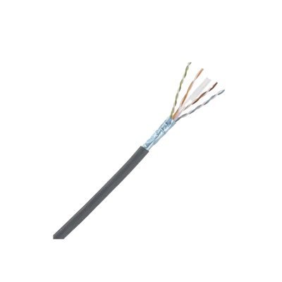 [PFL6X04BL-CEG] Bobina de Cable Blindado F/UTP de 4 Pares, Cat6A, Soporte de Aplicaciones 10GBase-T, LSZH (Libre de Gases Tóxicos), Color Negro, Para Interior, 305 Metros (1000 Pies)
