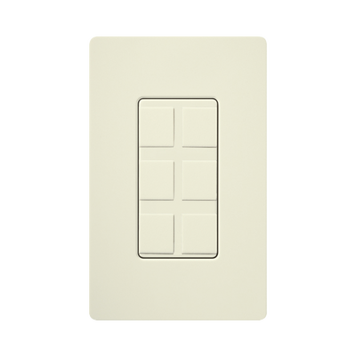 [SC-6PF-BI] Caja de pared para varios contactos de red o tel, 6 mini espacios
