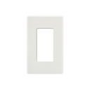 Placa de pared 1 espacio, para atenuador (dimmer), apagador ó control remoto inalámbrico LUTRON.