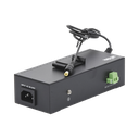 Inyector PoE industrial / Con UPS No-Break / Cuenta con 2 Puertos Gigabit (1 PoE 24/48V pasivo) / Salida DC 12V