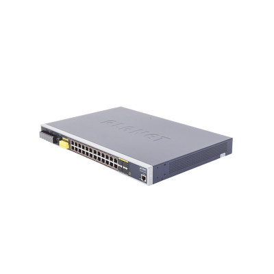 [IGS-6325-24P4S] Switch PoE Industrial Capa 3, Con 24 Puertos PoE Gigabit  802.3af/at, 4 Puertos SFP Compartidos 100 / 1000X, Soporta temperaturas extremas de -40 ~ 75°C