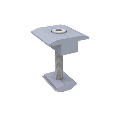 [EPLMCN230] Sujetador Intermedio 30 mm para montaje de paneles solares en riel 5 Y 8