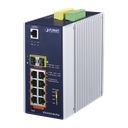 Switch Industrial Administrable Capa 3, 8 Puertos Gigabit PoE 802.3bt+, 2 Puertos 1 G / 2.5 G SFP+