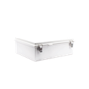 Gabinete de Plástico ABS, Uso en Intemperie IP66 (350 x 460 x 160 mm) Cierre por Broche Inoxidable y Permite Cerrado con Candado y Llave (Perno 5mm) No Incluido