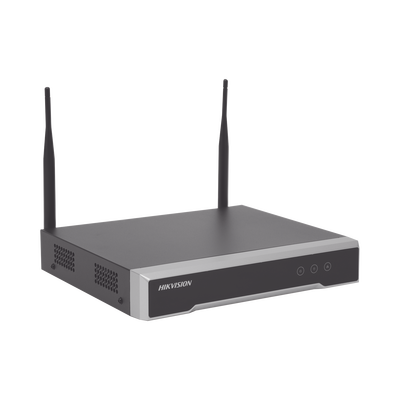 [DS-7104NI-K1/W/M(C)] NVR 4 Megapixel / 4 canales IP / 1 Bahía de Disco Duro / 2 Antenas Wi-Fi / Salida de Vídeo Full HD