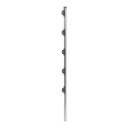 Poste de Paso de 1.2m para Cerca Electrificada.Tubo Galvanizado cal. 18 de 1"Diam. con Tapón y 5 Aisladores Instalados.