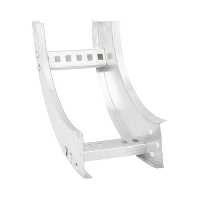 [CHVI908R8X6AK] Curva Vertical Interior de Aluminio de 90° Perfil Z / Peralte 3 1/4" / Ancho 6" / Radio 8" / Incluye Tornillería