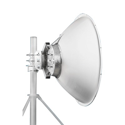 [JRMD120010/11RA] Antena parabólica 4 ft para radio B11 y AF11, ganancia de  40.5 ± 1 dBi, conector guía de onda, Alto aislamiento al ruido en enlaces vecinos, 10-12 GHz, Montaje de acero inoxidable incluido
