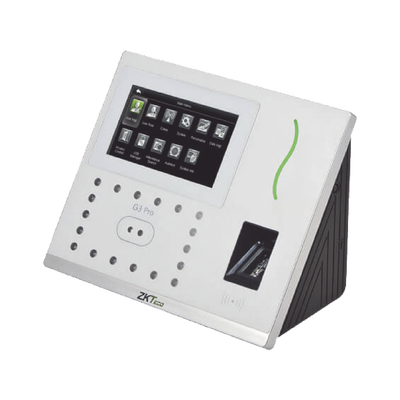 [ZKG3PRO] Checador Biometrico / Reconocimiento Facial /12,000 Rostros / 6,000 palmas / 20,000 Tarjetas /20,000 huellas / Soporta DDNS con BIOTIMEPRO /