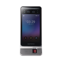 Lector Multi-tecnologia con detector de cubrebocas- Reconocimiento Facial, Huella, Tarjeta Móvil y lector de RFID(125kHz EM & 13.56 Mhz MIFARE)  Compatible con BioStar2,  Uso para Control de Acceso y Asistencia