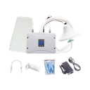 Kit Amplificador de Señal Celular 4G LTE, 3G y Voz. Funciona con Todos los Operadores. Soporta Múltiples Dispositivos y Tecnologías. Hasta 1000 metros cuadrados de Cobertura