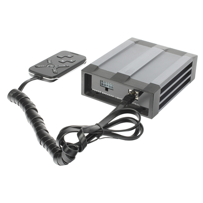 [X100S] Sirena Vehicular de 100W de Potencia, Con Controlador Unimando Para Tonos, 2 Salidas Auxiliares y Microfono