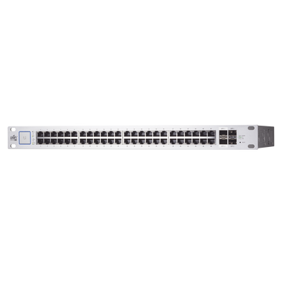 [US-48-500W] UniFi Switch PoE+/ Pasivo 24V, Administrable de 48 puertos 10/100/1000 Mbps, 2 puertos SFP Gigabit , 2 puertos SFP+ 10 G, 500W