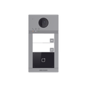 Videoportero IP (IP65 + IK08) con Llamada y apertura desde APP Hik-Connect / Soporta 2 Departamentos / PoE Estandar  / Interfaz WEB para configuración / 2 puertas