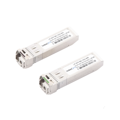 [LP-SFP-BD-10G-40] Transceptores Ópticos Bidireccionales SFP+ (Mini-Gbic) / Monomodo 1270 & 1330 nm / 10 Gbps / 1000BASE-BX / Conector LC/UPC Simplex / DDM / Hasta 40 km / 2 Piezas