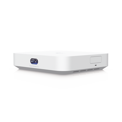 UCG Max Cloud Gateway de 2.5 GbE Compacto con Soporte para hasta 30 Dispositivos UniFi, 300+ Clientes, Enrutamiento IPS de 2.3 Gbps y Almacenamiento 512 GB de Memoria Interna