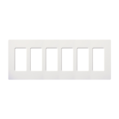 [SC6SW] Placa 6 espacios pata dimmer o apagadores Lutron
