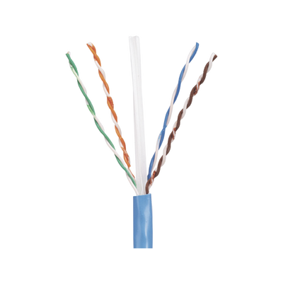 [PUR5504BUY] Bobina de Cable UTP 305 Metros (1000 Pies) de Cobre, PanNet, Azul, Categoría 5e (24 AWG), Riser (CMR), de 4 Pares
