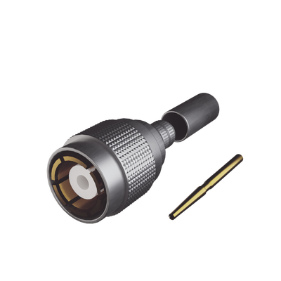 [RSB-301-179] Conector SMB Macho (PIN Hembra) de Anillo Plegable, con Concha de Seguridad /RG-179/U, Níquel/ Oro/ Teflón.