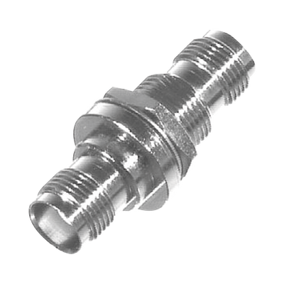 [RT-1226] Adaptador de TNC Hembra Rosca Izquierda a TNC Hembra Rosca Izquierda para Panel, Níquel/ Oro/ Teflón.