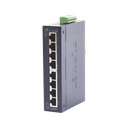 Switch Industrial No Administrable de 8 Puertos Gibabit 10/100/1000T, Diseñado para Montaje en Pared y Riel DIN