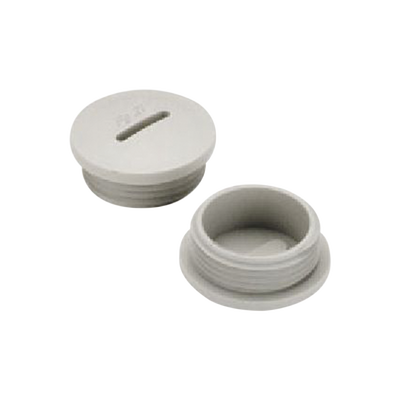 [TA-0368] Tapón roscado de 3/4" para caja cuadrada a prueba de intemperie.