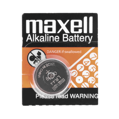 [LR44] Batería Alcalina tipo LR44 (de botón) de 1.5 V 110 mAh