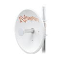 Antena Direccional de alto rendimiento / diámetro  de 60 cm / 4.9-6.4 GHz / Ganancia 30 dBi / SLANT de 45 ° y 90 ° / Ideal para 30 km / Conector N-Hembra / Montaje  y jumpers incluidos.