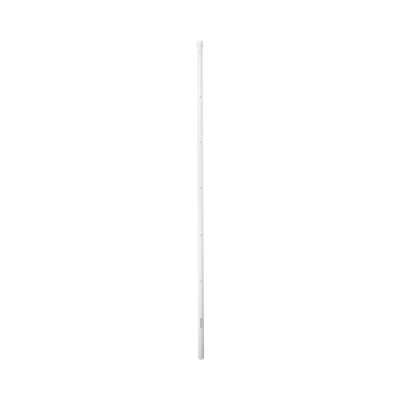 [SYS-POST-ESQ-6W] Poste de Esquina para Cerca Electrificada. Tubo Galva. de 1.4 m, cal. 18 de 1" Diam. + Pintura Blanca. Ideal para 6 Aisladores