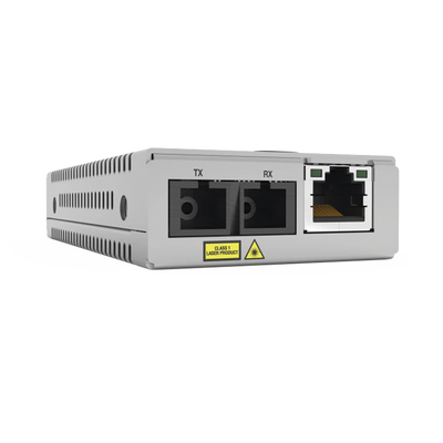 [AT-MMC200/SC-960] Convertidor de medios TAA (Federal) 10/100TX - 100FX/SC MultiModo, Multiregion PSU