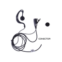 Micrófono - audífono de solapa ajustable al oído para KENWOOD TK3230/ 3000/ 3402/ 3312/ 3360/ 3170, NX240/ 340/ 220/ 320/ 420