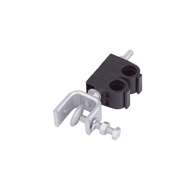 [SHK-12-2-P] Sujetador de 2 cables de 1/2". Instalación en ángulo. Soporte de acero inoxidable.