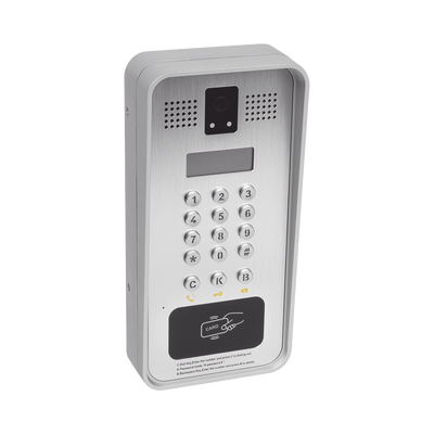 [I33V] Video portero IP/SIP Con Cámara y pantalla LCD, 2 Relevadores Integrados (entrada y salida), Onvif y lector de tarjetas RFID, puerto WIEGAND (entrada).
