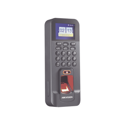 [DS-K1T804AEF] Biométrico WiFi de Acceso y Asistencia Compatible con APP Hik-Connect (P2P) / Soporta Biometrico Esclavo RS-485 / Lectura de Huella y Tarjetas EM / TCP/IP / 150,000 Eventos / Relevador para Chapa y Reportes de Asistencia