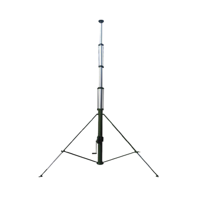 [TELEMASTM15] Mástil Telescópico Retraible Manual de 15 metros con Accesorios. Incluye Tripie.