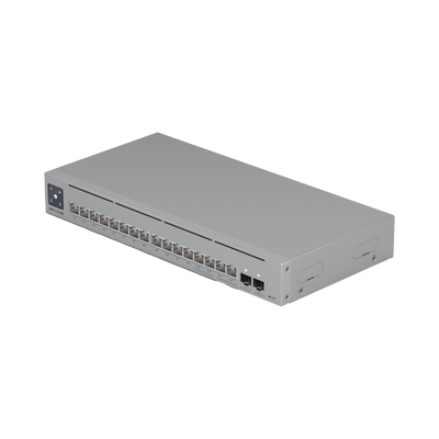 [USW-PRO-MAX-16-POE] UniFi Switch Pro Max 16 PoE con funciones Capa 3, 16 puertos EtherLight RGB / (4) puertos 2.5 GbE POE++ y (12) puertos GbE POE+ /(2) puertos SFP+ 10G /con pantalla táctil informativa, hasta 180W de presupuesto POE