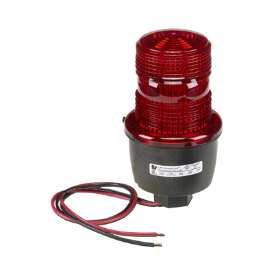 [LP3-PL-024-R] Luz de advertencia LED serie Streamline, 24 Vcc, montaje en tubo, rojo