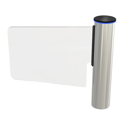 [GLA-1] Torniquete Tipo Ala o Bandera Fabricado en Acero Inoxidable 304 con Hoja de Cristal Templado /  Acceso Bidireccional con Corona LED