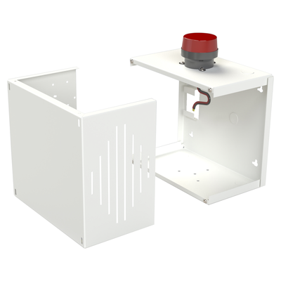 [IMP-30EST-V3] Gabinete de Resguardo de Sirena de 30 Watts con Alerta Visual Estroboscópica.