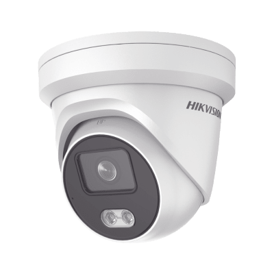 Turret IP 8 Megapixel / Imagen a Color 24/7 / Lente 2.8 mm / Luz Blanca 30 mts / WDR 130 dB / Exterior IP67 / Micrófono Integrado / Captura Facial / Videoanaliticos (Filtro de Falsas Alarmas) / Metal / MicroSD / ACUSEARCH