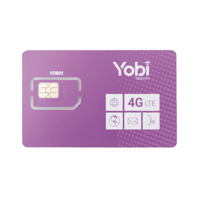 [SIM5GBYOBI] SIM Yobi para dispositivos móviles 3G/4G con recarga de 5GB cada mes durante 1 año de servicio (solo datos)