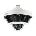 Cámara IP Multisensor 8 - 20 MP (4 sensores de 2 o 5 MP) lentes intercambiables con PTZ 2 MP 32X / Hasta 5 tarjetas SD de 256 GB / WDR de hasta 150dB / IP66 / IK10