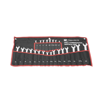 [PST-H030-02] Juego de 24 Llaves Combinadas Métricas e Inglesas con Estuche.