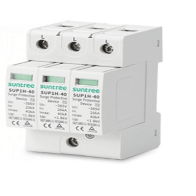[SUP1H40/220VAC/3P] Supresor de Picos Transitorios de Voltaje, Diseñado Para Sistemas Fotovoltaicos, Uso en Corriente Alterna 220 Vca ,3 Polos.