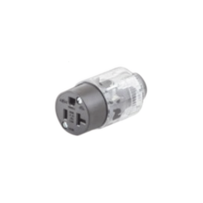 [HUB-520-LC] Conector Iluminado 20 A 125 V CA 2 Polos 3 Hilos (Nema 5-20R).