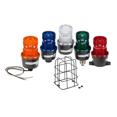 Luz de advertencia LED serie Streamline, 24 Vcd, montaje en tubo, ambar/ verde
