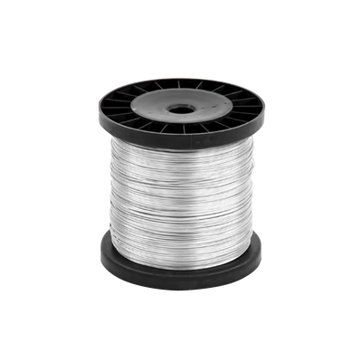 Bobina de 500 Metros (1640 Pies) / Alambre de Aluminio Reforzado / 16 AWG / Para Intemperie / Ideal para Cercas Electrificadas.