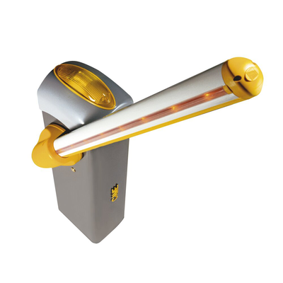[KT-GARD4E-LED] Kit de barrera GARD 4 con mástil Italiano / Izquierda y derecha configurable en campo / Incluye Iluminación LED Rojo/Verde / Pluma de 3.75 m / Cúpula con iluminación LED / Resorte Rojo CAME